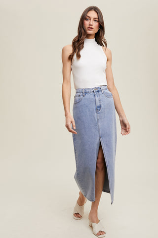 Maggie Denim skirt – Wishlist Shop